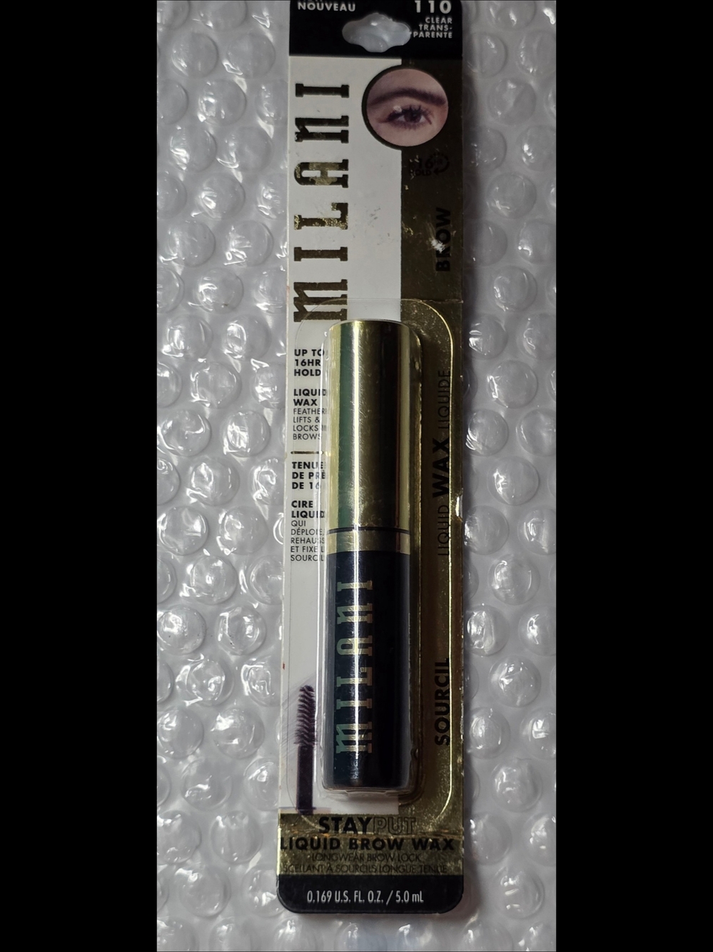 Milani Stay Put Liquid Brow Wax in shade 110 Clear